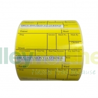 Status&trade; Drug Infusion Via Syringe Labels