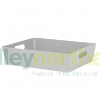 Cool Grey Plastic Prescription Tray (Large) - (l)350 x (w)260 x (h)80mm