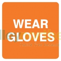 Status™ Wear Gloves Labels - 36 x 36mm