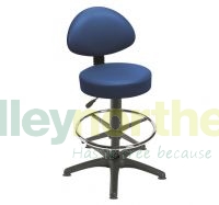 front of the navy examination stool by Sunflower