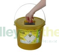 Sharpsguard 7 litre yellow waste bin DD473YLR