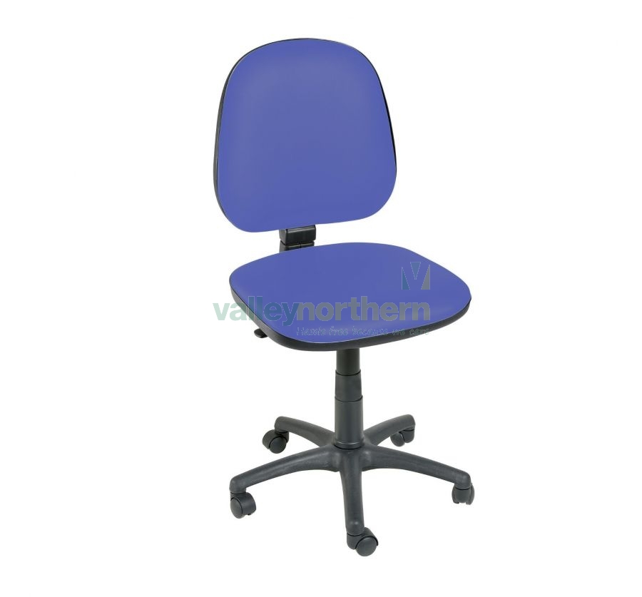 Operator Gas Lift Chair Mid Blue Vinyl Valley Northern