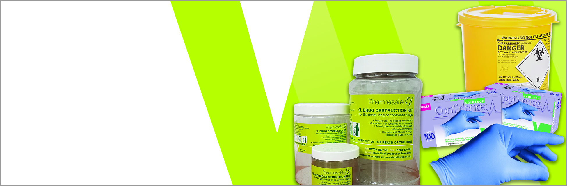 Image showing the range of medical disposables stocked